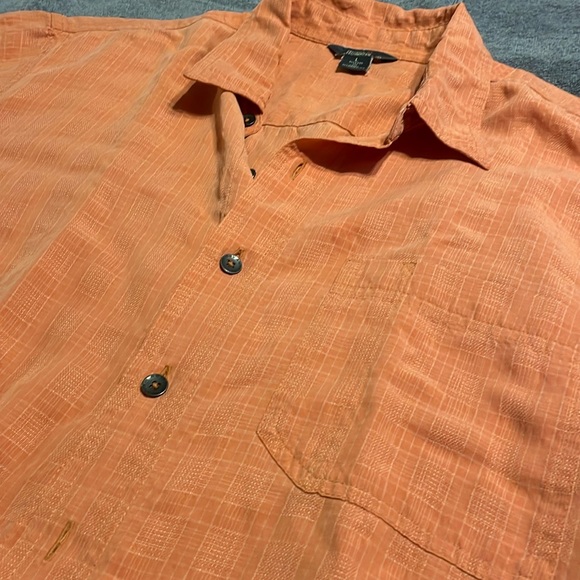 Royal Robbins Men’s Pumpkin Orange Plaid Button up Shirt Relaxed Fit Size Large - Picture 2 of 10